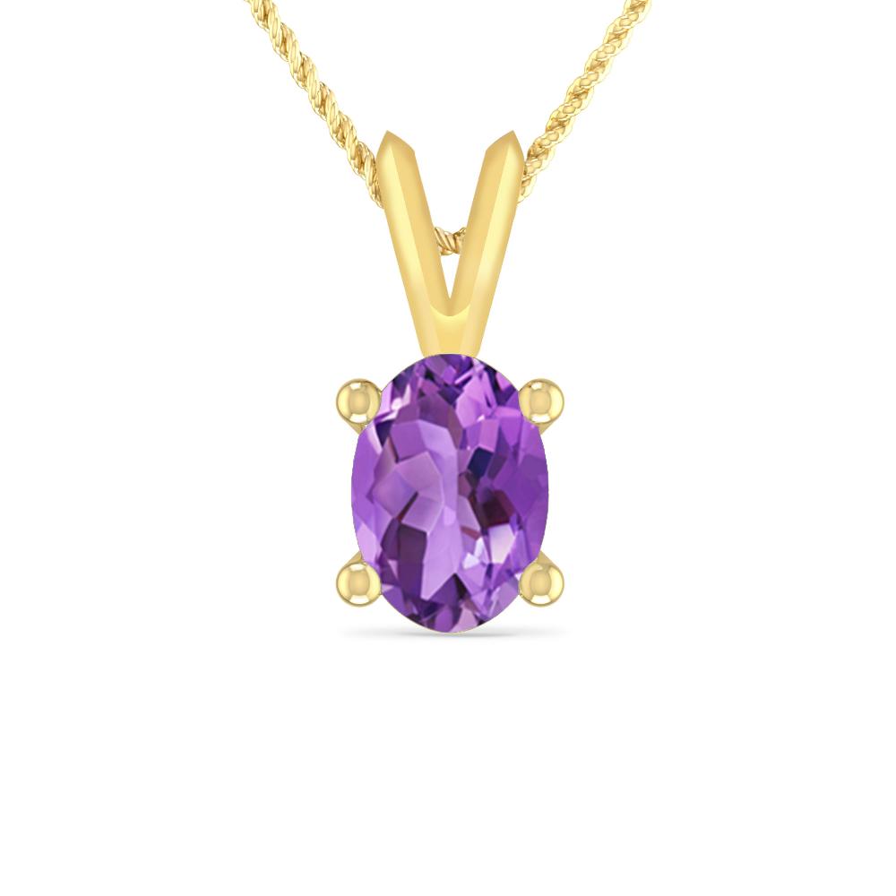 Yellow Gold - Amethyst