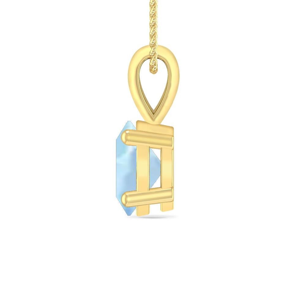 Yellow Gold - Aquamarine