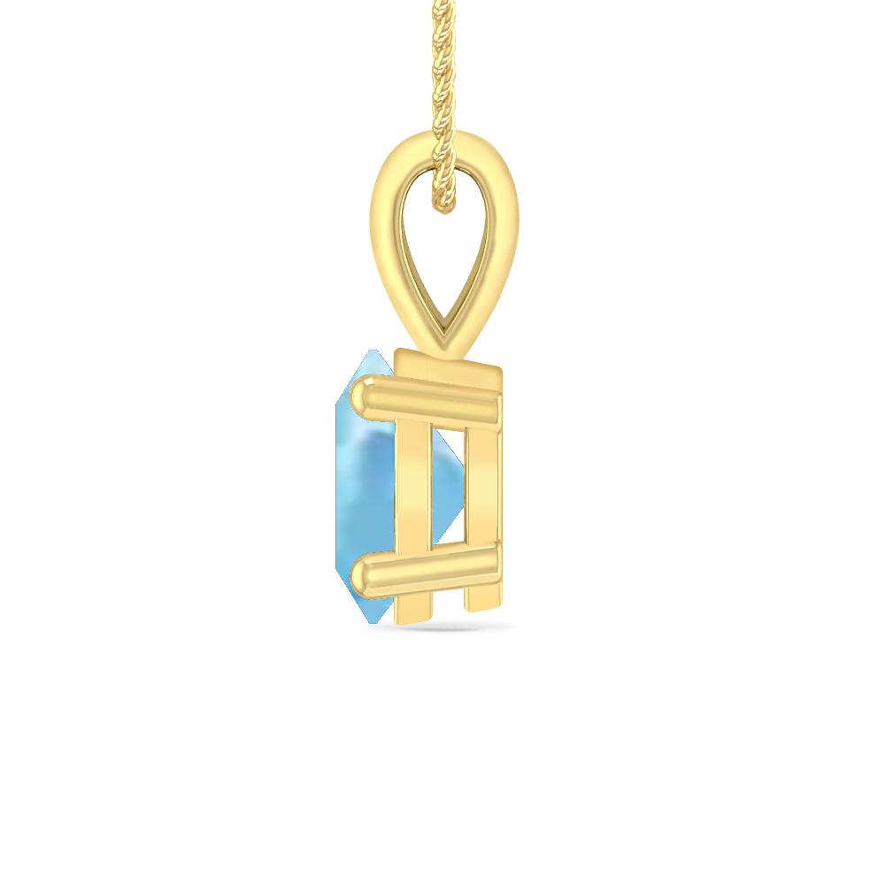 Yellow Gold - Aquamarine