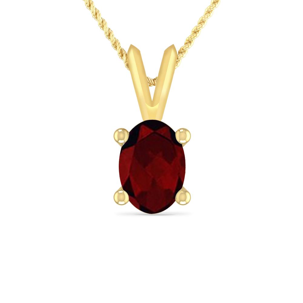 Yellow Gold - Garnet