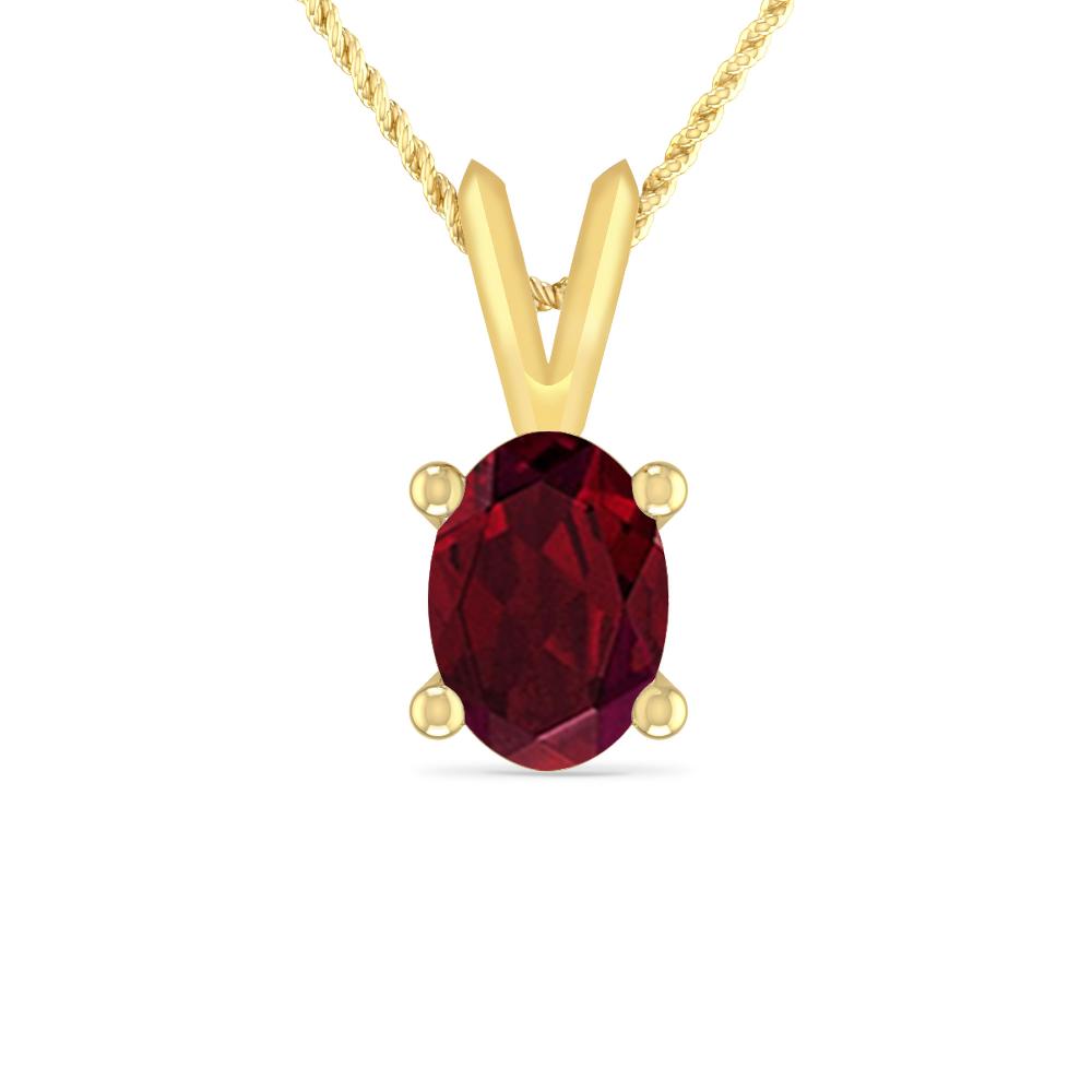 Yellow Gold - Garnet