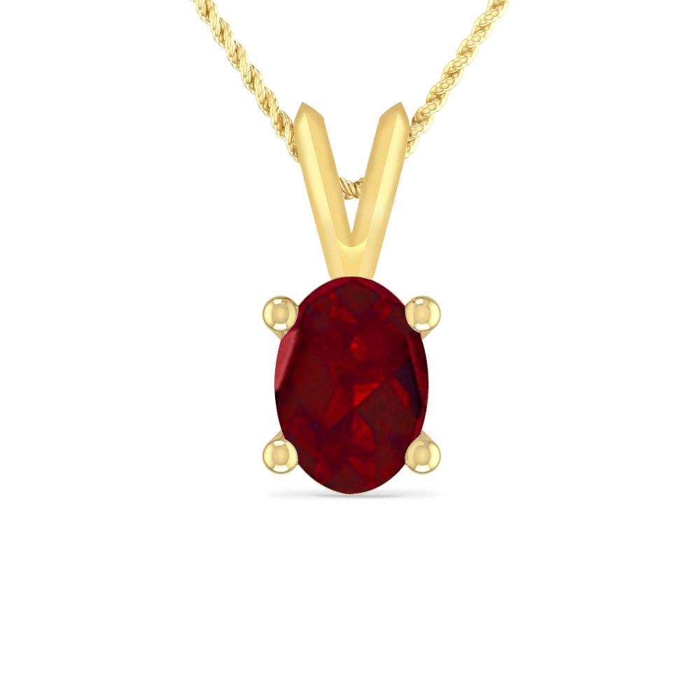 Yellow Gold - Garnet