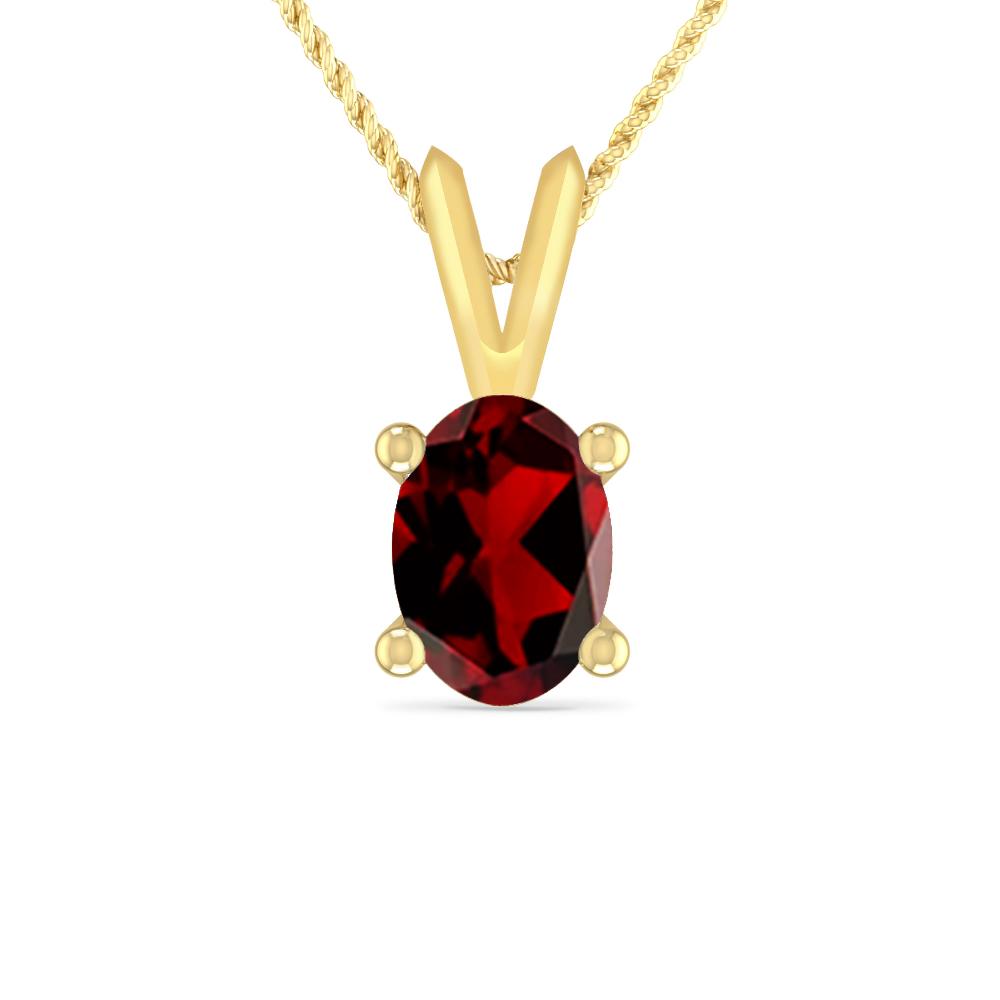 Yellow Gold - Garnet