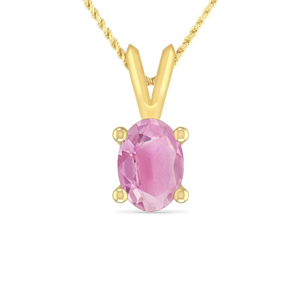 Yellow Gold - Pink Tourmaline