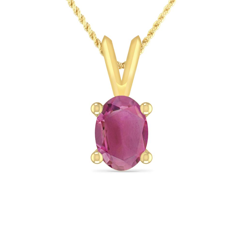 Yellow Gold - Pink Tourmaline