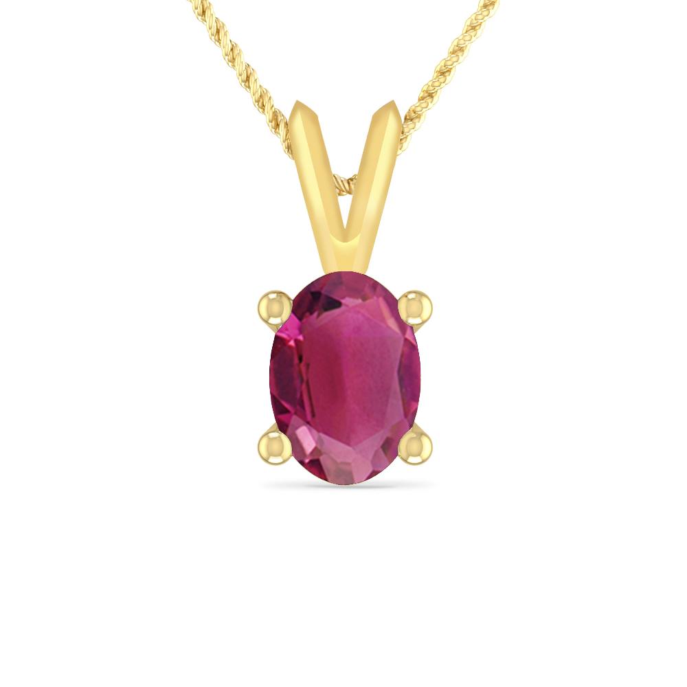 Yellow Gold - Pink Tourmaline