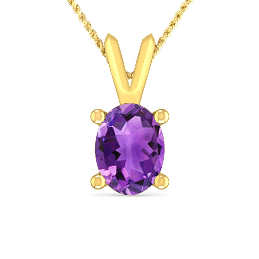 Yellow Gold - Amethyst