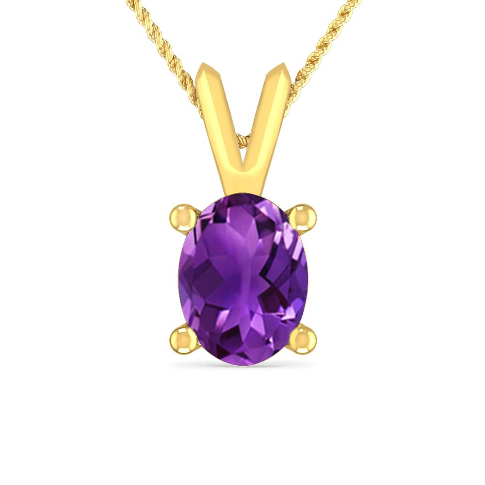 Yellow Gold - Amethyst