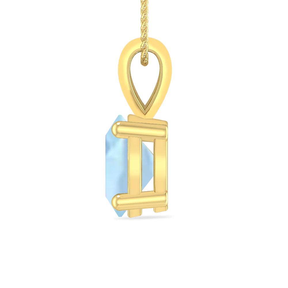 Yellow Gold - Aquamarine