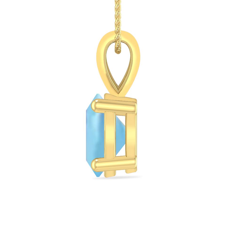 Yellow Gold - Aquamarine