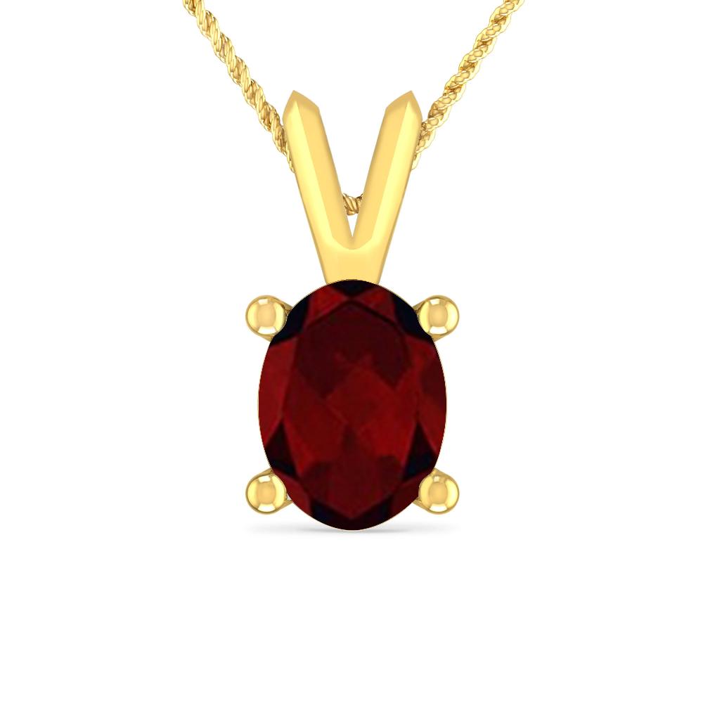 Yellow Gold - Garnet