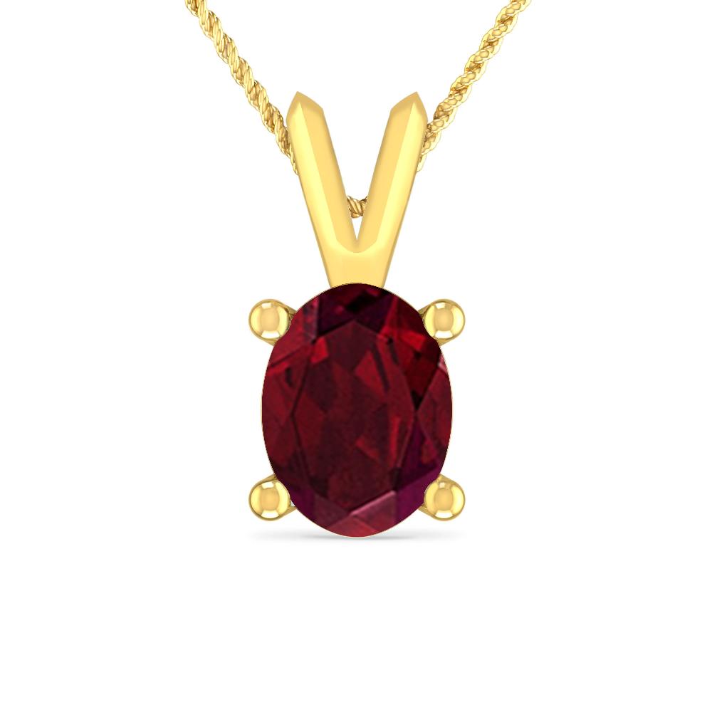 Yellow Gold - Garnet