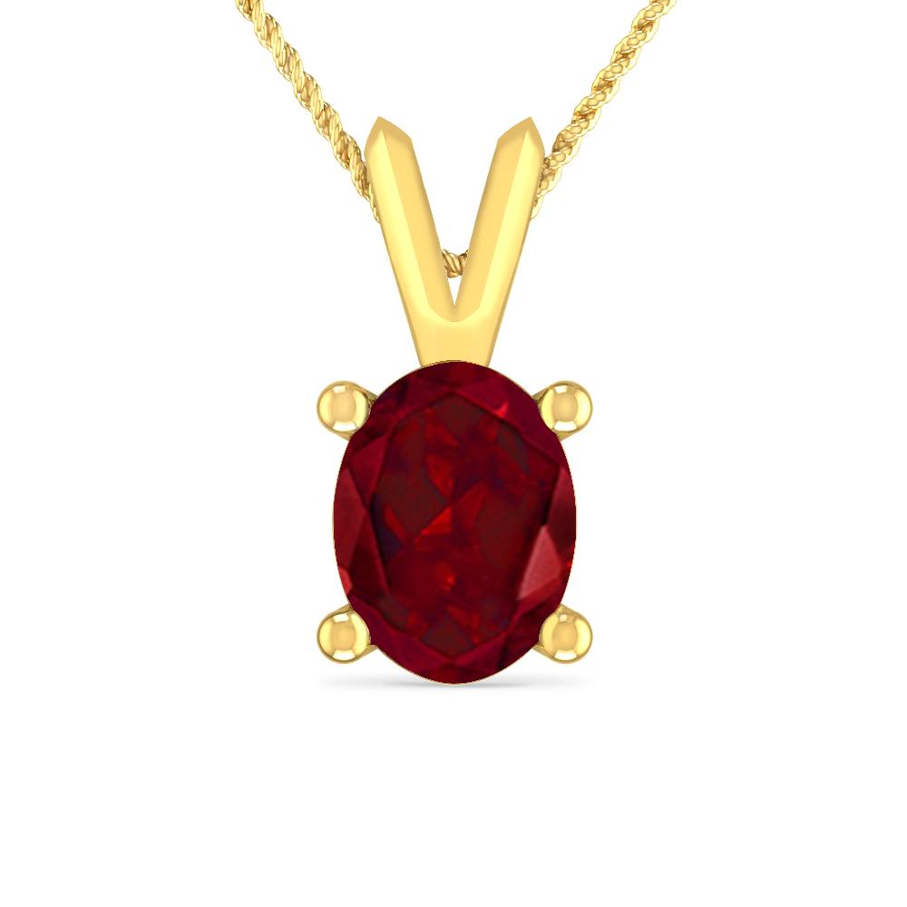 Yellow Gold - Garnet