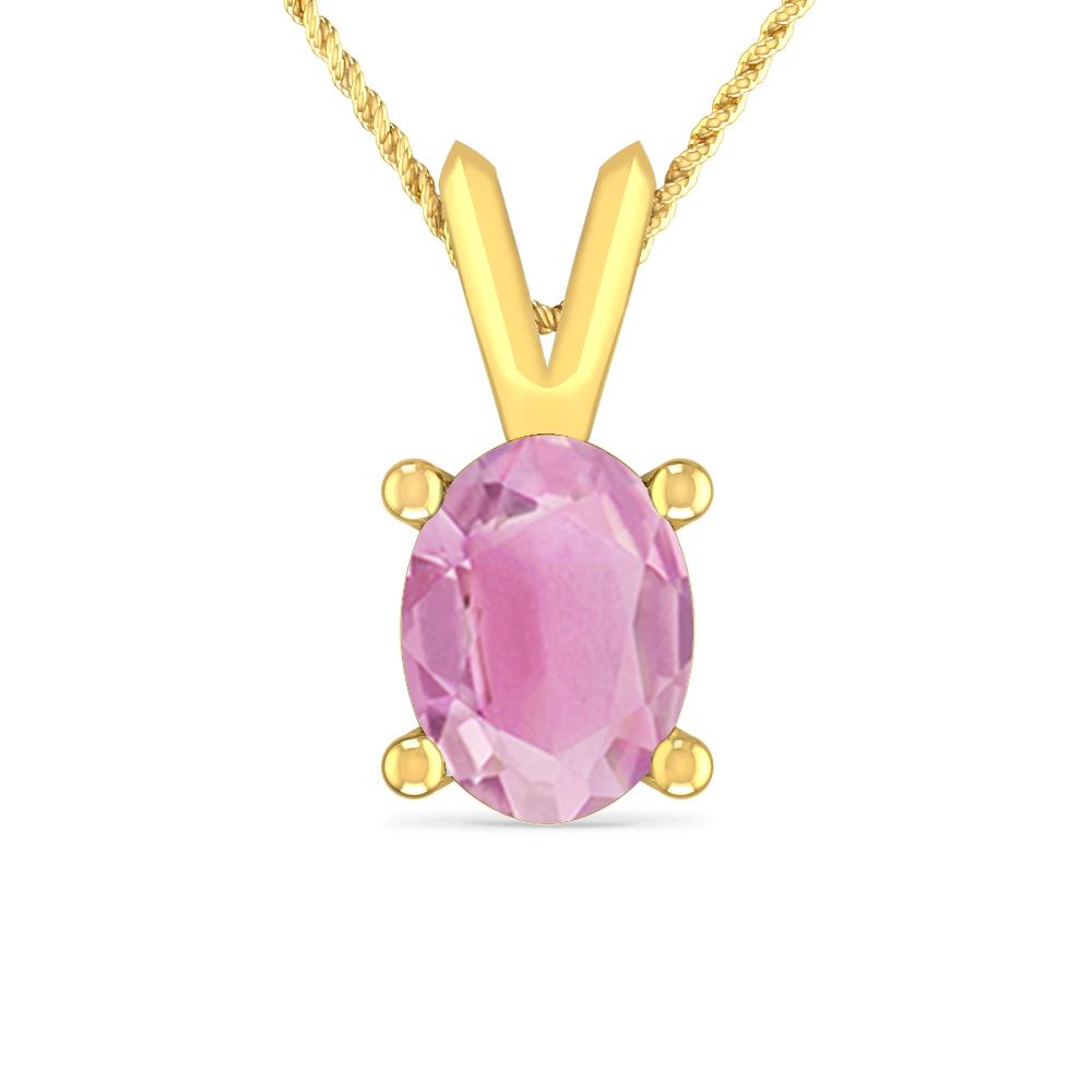 Yellow Gold - Pink Tourmaline