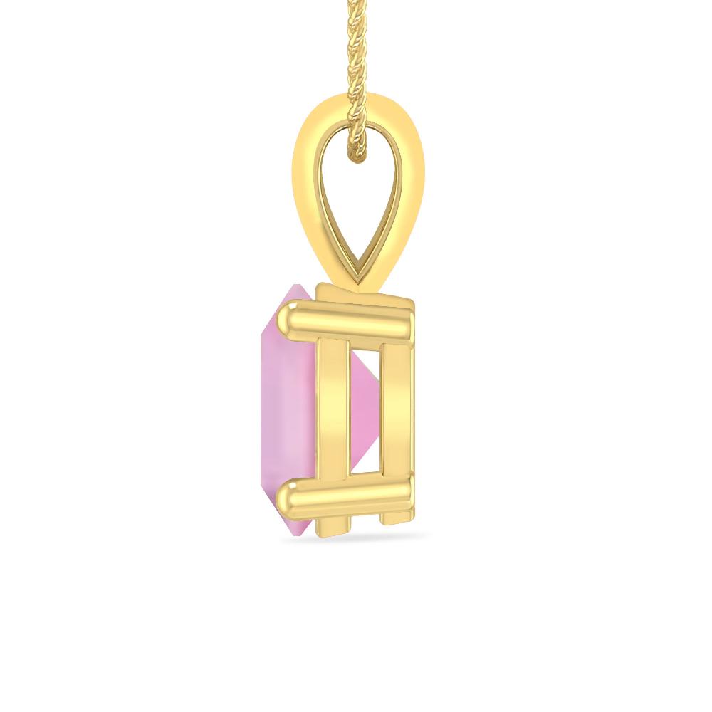 Yellow Gold - Pink Tourmaline