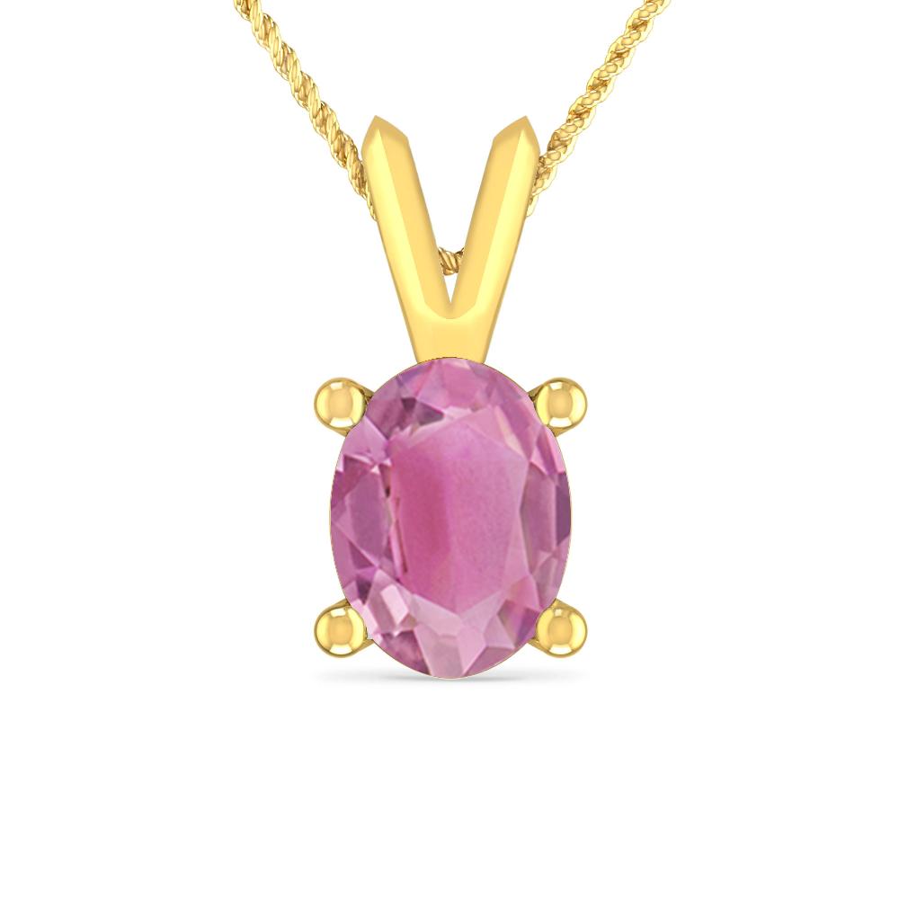 Yellow Gold - Pink Tourmaline