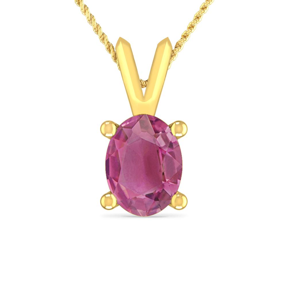 Yellow Gold - Pink Tourmaline