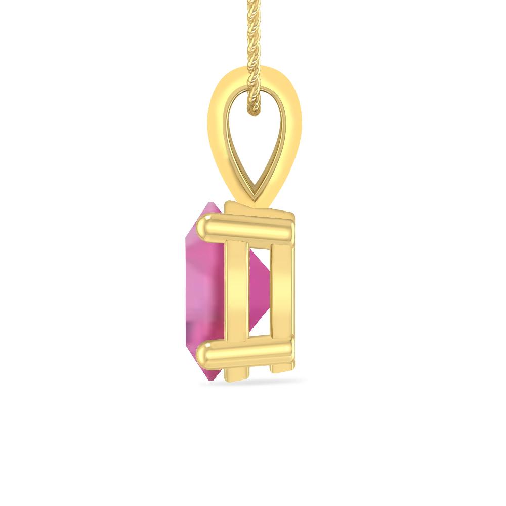 Yellow Gold - Pink Tourmaline