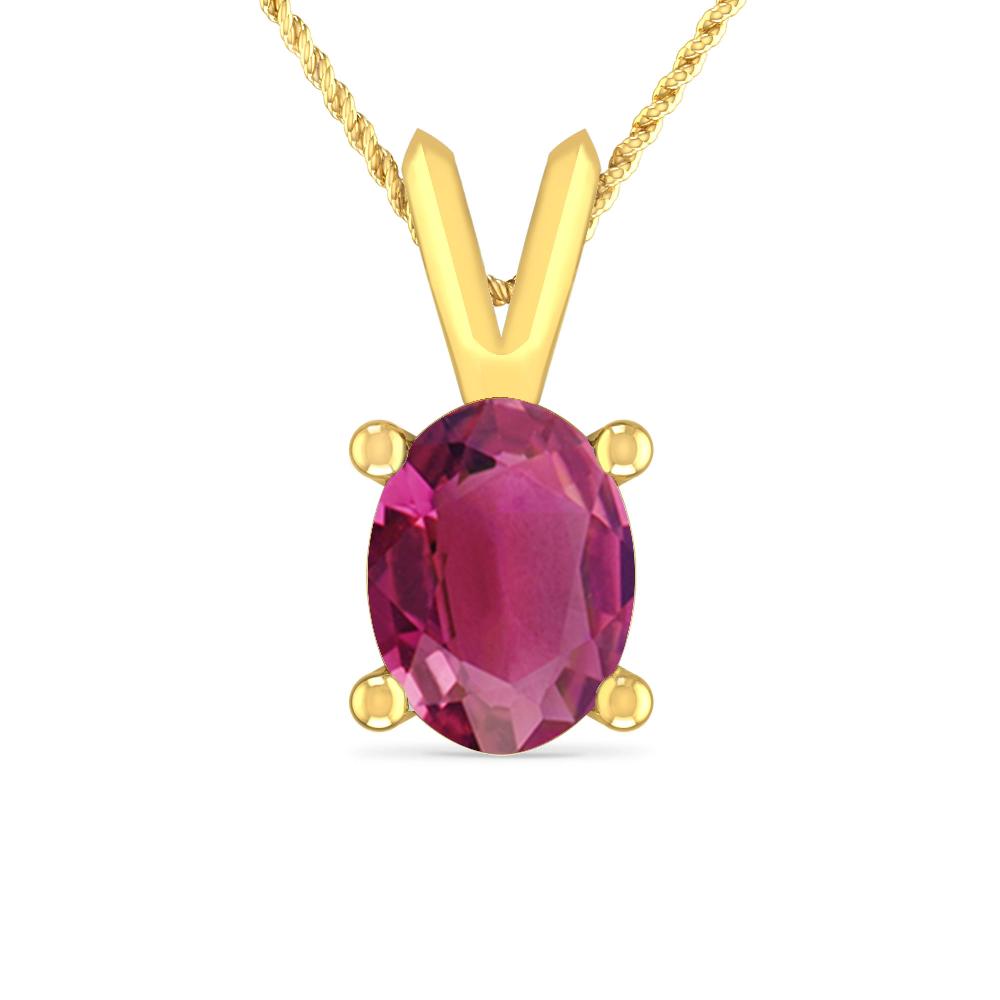 Yellow Gold - Pink Tourmaline