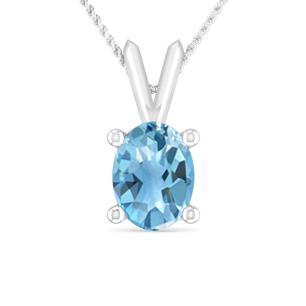 White Gold - Blue Topaz