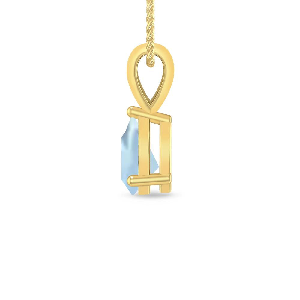 Yellow Gold - Aquamarine