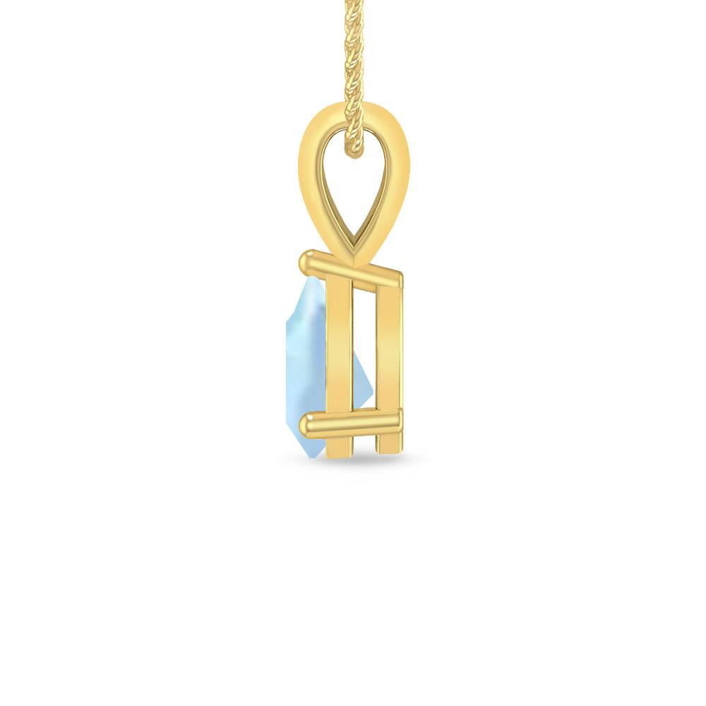 Yellow Gold - Aquamarine