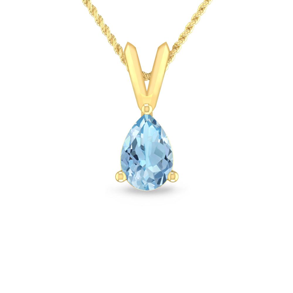 Yellow Gold - Aquamarine