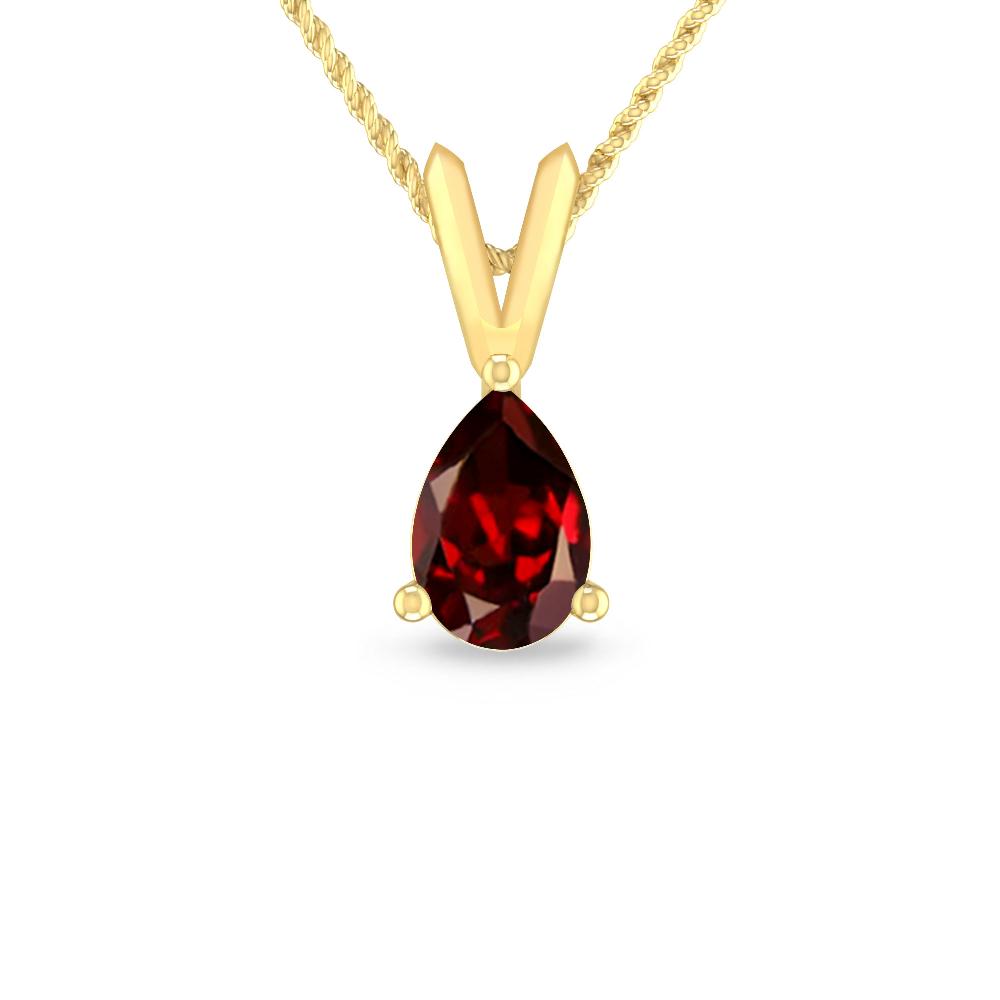 Yellow Gold - Garnet