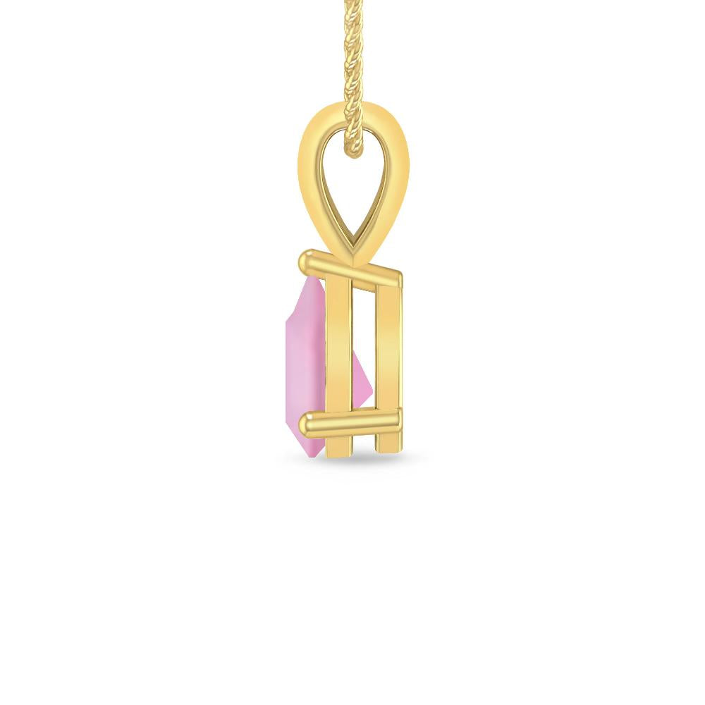 Yellow Gold - Pink Tourmaline