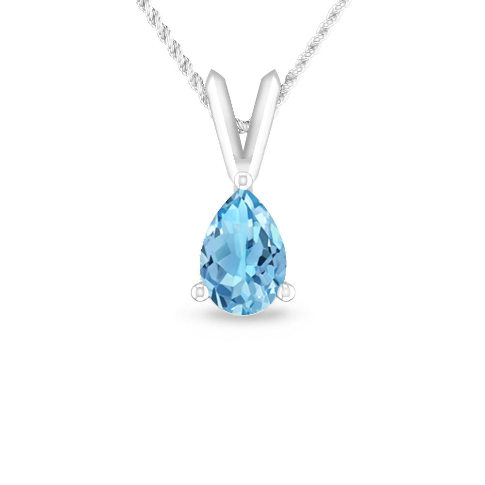 White Gold - Blue Topaz