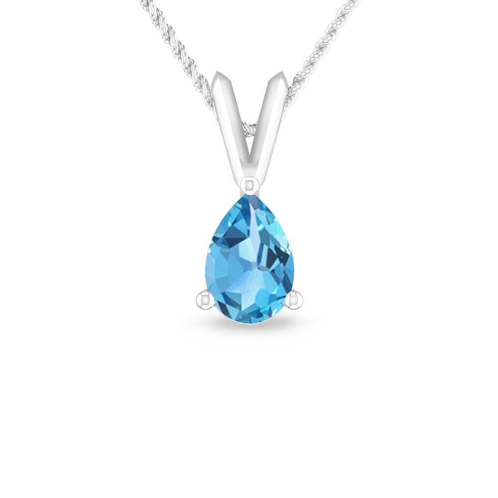 White Gold - Blue Topaz