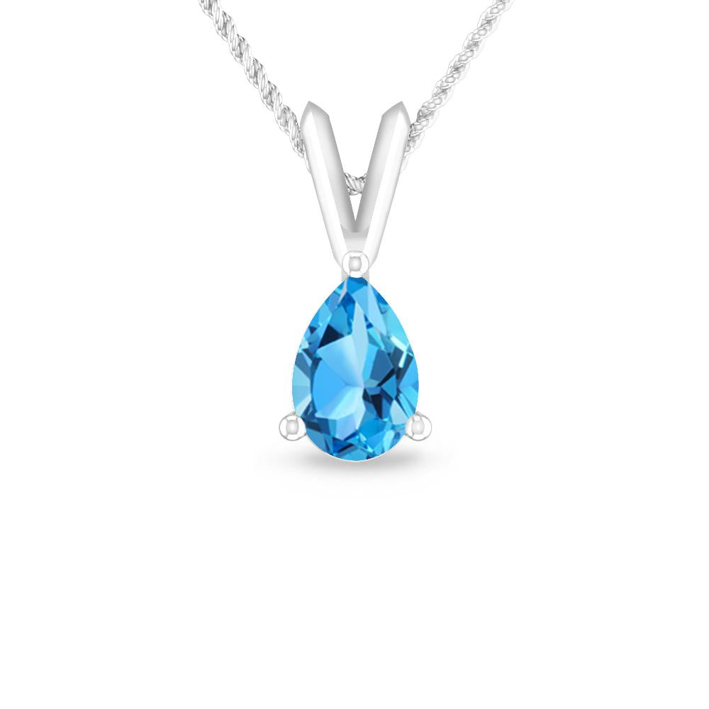 White Gold - Blue Topaz