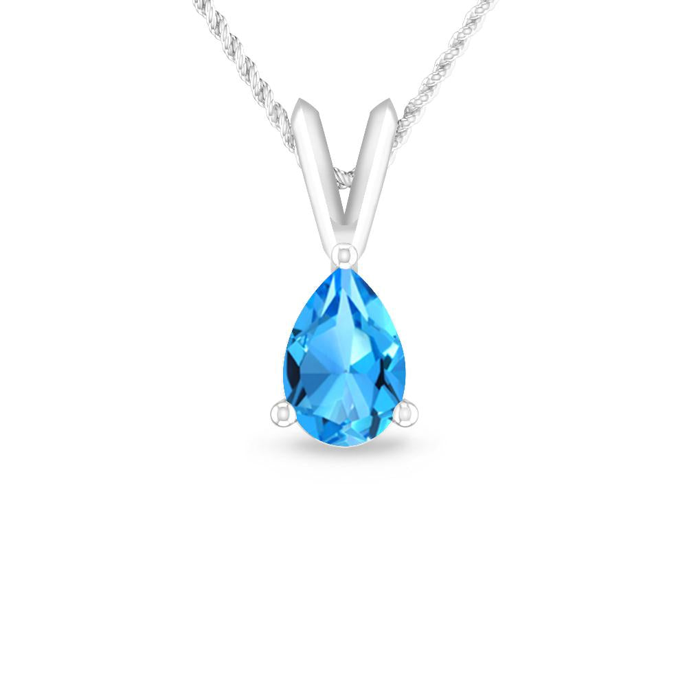 White Gold - Blue Topaz