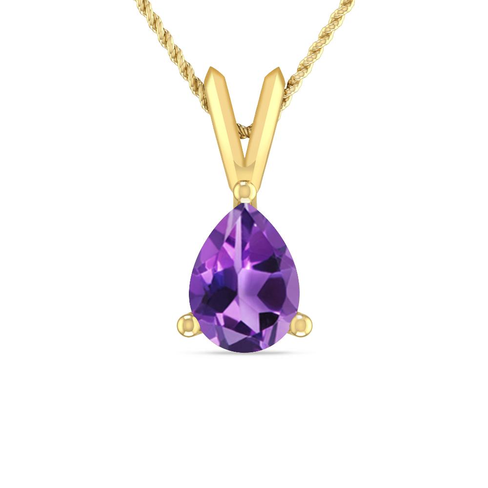 Yellow Gold - Amethyst