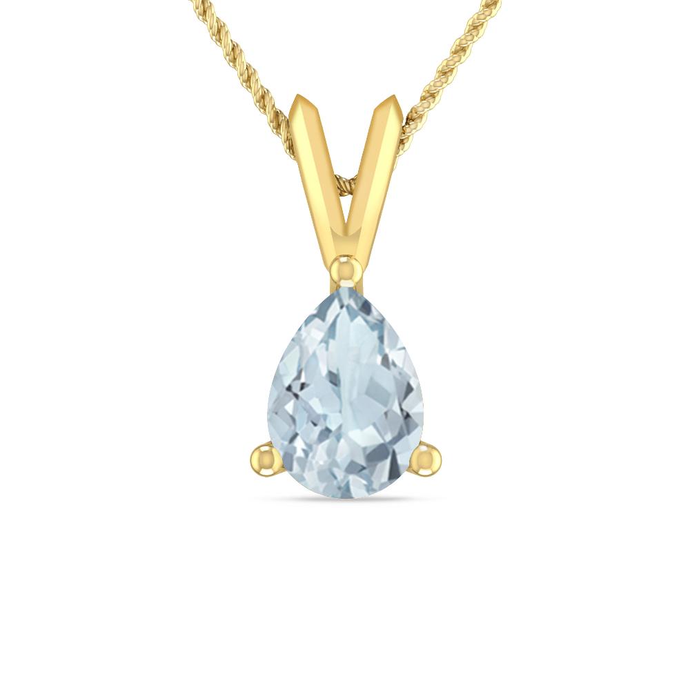 Yellow Gold - Aquamarine