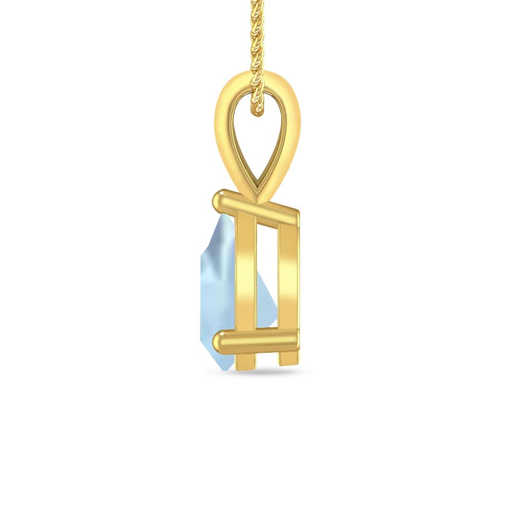 Yellow Gold - Aquamarine