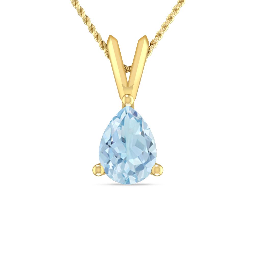 Yellow Gold - Aquamarine