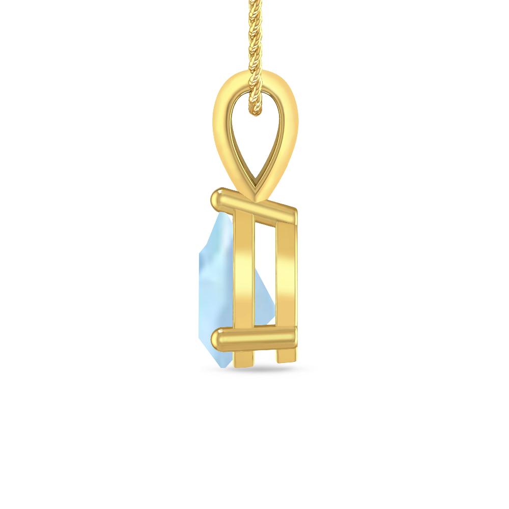 Yellow Gold - Aquamarine