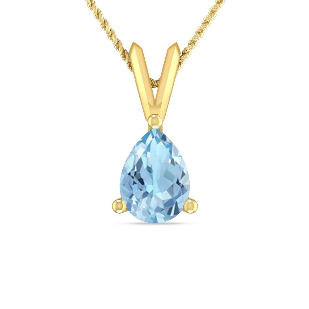 Yellow Gold - Aquamarine