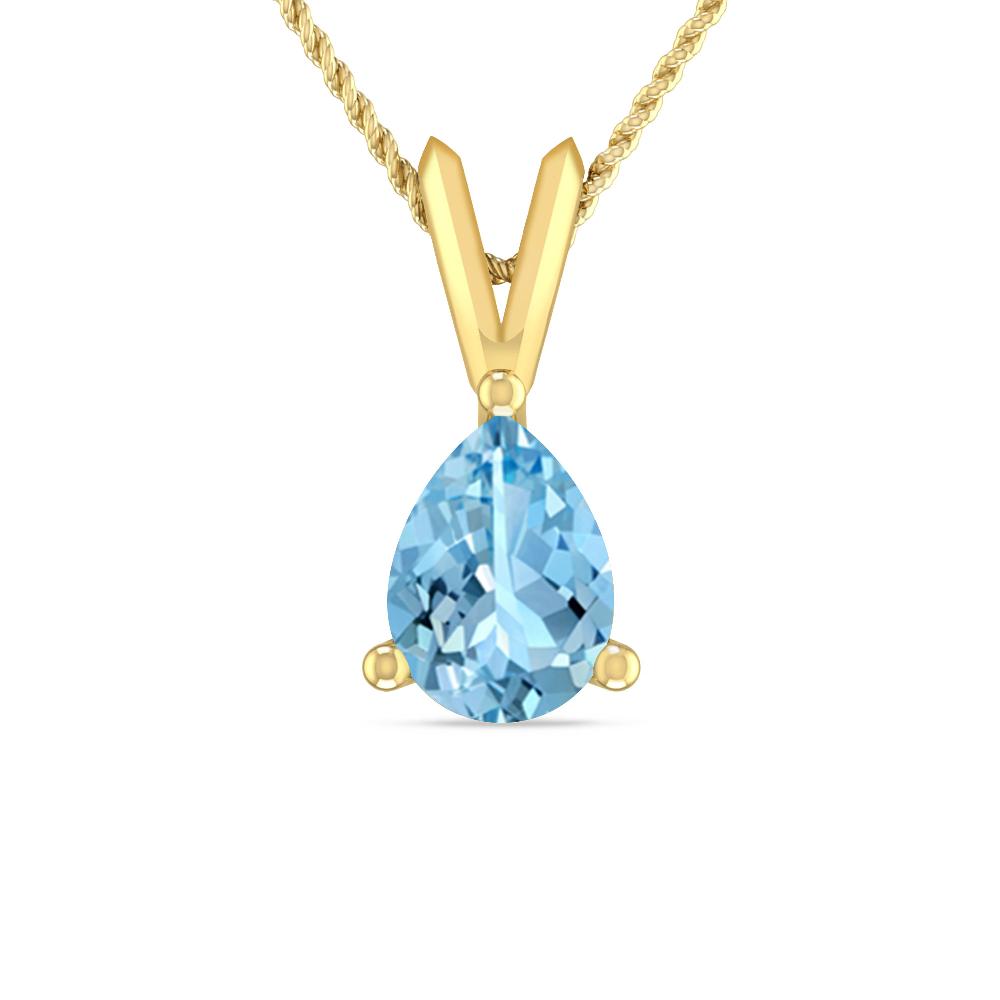 Yellow Gold - Aquamarine