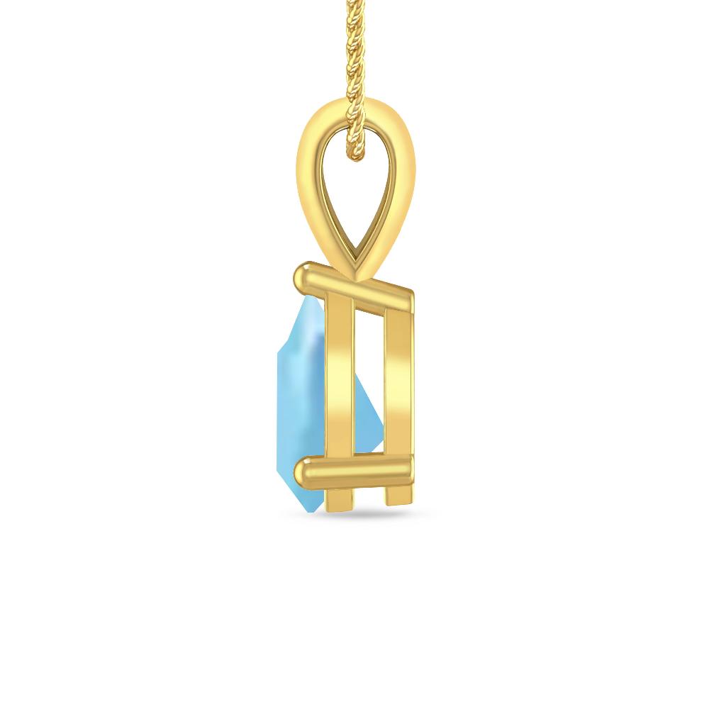 Yellow Gold - Aquamarine