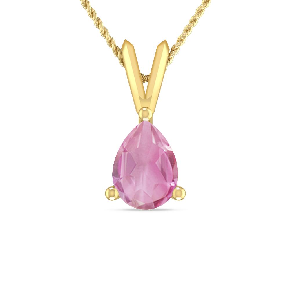 Yellow Gold - Pink Tourmaline