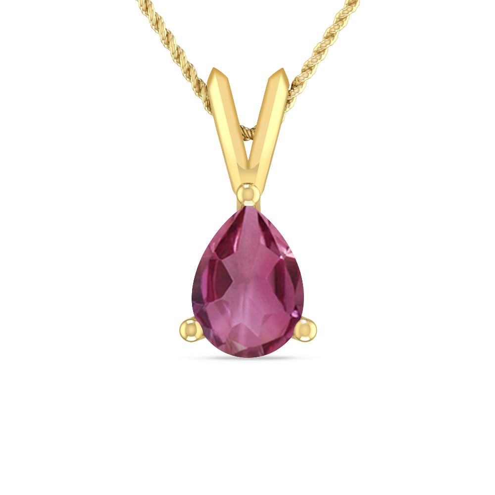 Yellow Gold - Pink Tourmaline