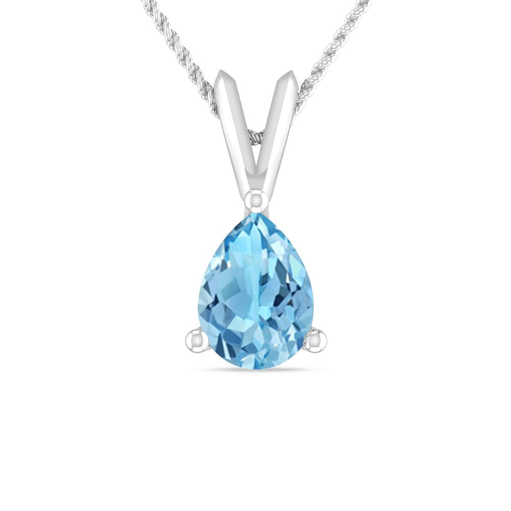 White Gold - Blue Topaz