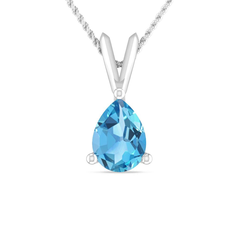 White Gold - Blue Topaz