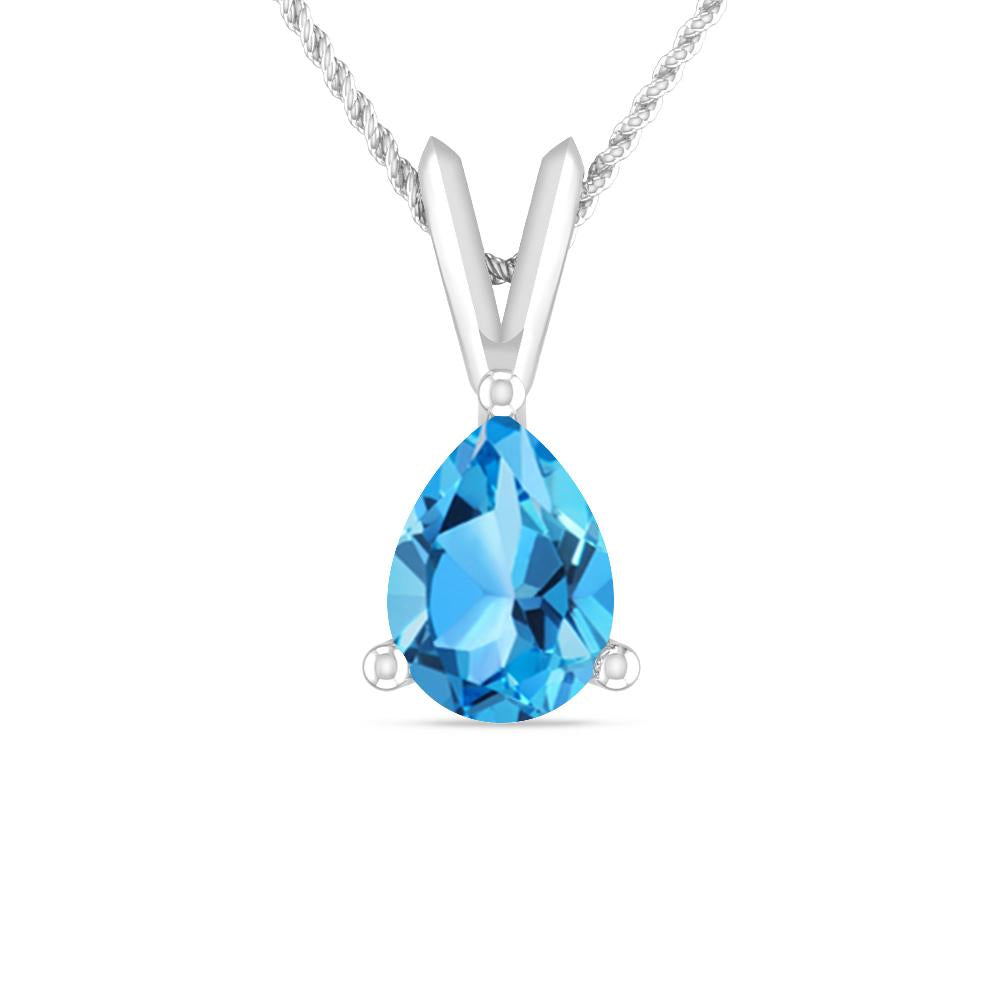 White Gold - Blue Topaz