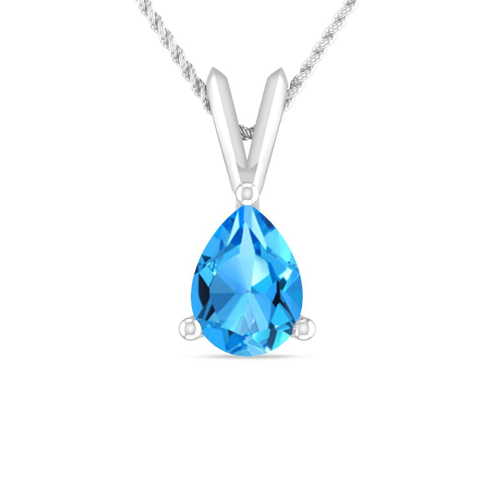 White Gold - Blue Topaz