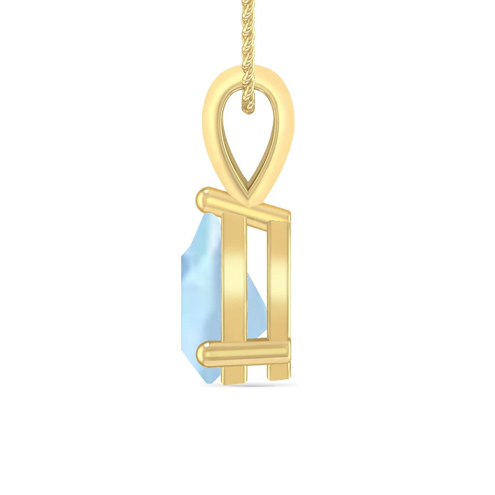 Yellow Gold - Aquamarine