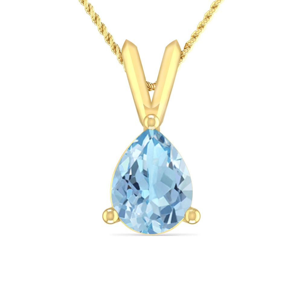 Yellow Gold - Aquamarine