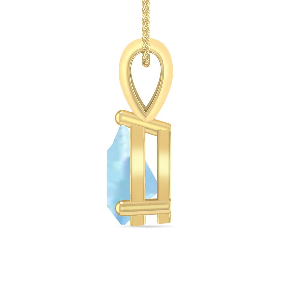 Yellow Gold - Aquamarine